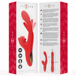 INTENSE - JESSICA VIBRADOR MULTIFUNCIÓN ESTIMULACIÓN CLÍTORIS 24.8 CM ROJO - piKanteo | Despierta tu lado más piKante