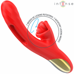 INTENSE - JESSICA VIBRADOR MULTIFUNCIÓN ESTIMULACIÓN CLÍTORIS 24.8 CM ROJO - piKanteo | Despierta tu lado más piKante