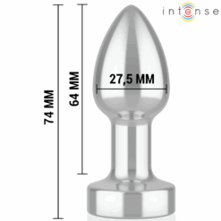INTENSE - PLUG ANAL 10 VIBRACIONES METAL CON CONTROL REMOTO S - piKanteo | Despierta tu lado más piKante