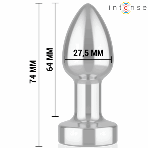 INTENSE - PLUG ANAL 10 VIBRACIONES METAL CON CONTROL REMOTO S - Imagen 5