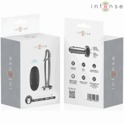 INTENSE - PLUG ANAL 10 VIBRACIONES METAL EN FORMA DE DILDO CON CONTROL REMOTO M - piKanteo | Despierta tu lado más piKante