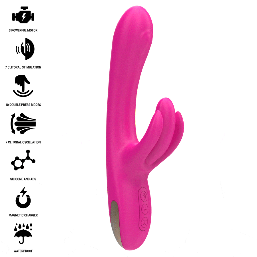 Alternative view of INTENSE - BRITNEY VIBRADOR MULTIFUNCIÓN RABBIT 23 CM ROSA