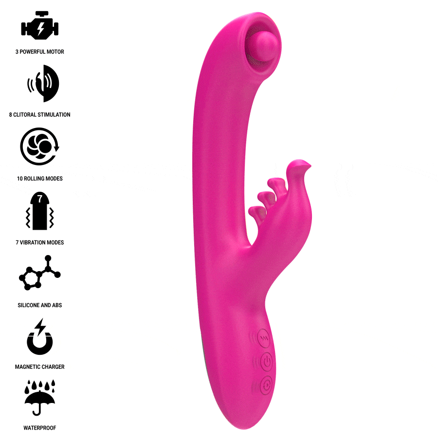 Alternative view of INTENSE - CHRISTINA VIBRADOR MULTIFUNCIÓN RABBIT 22.5 CM ROSA