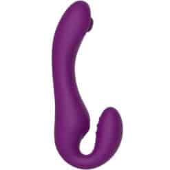 XOCOON - STRAPLESS STRAP-ON VIBRADOR 2 EN 1 CON CONTROL REMOTO MORADO - piKanteo | Despierta tu lado más piKante