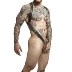 MOB - DNGEON ARNÉS DE ESPALDA CRUZADA VERDE TALLA ÚNICA - piKanteo | Despierta tu lado más piKante