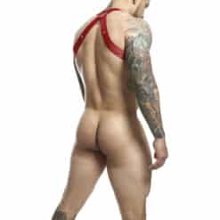 MOB - DNGEON ARNÉS DE ESPALDA CRUZADA ROJO TALLA ÚNICA - piKanteo | Despierta tu lado más piKante