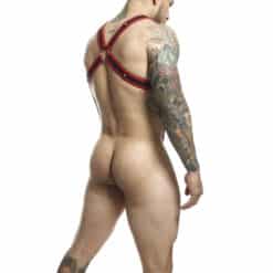 MOB - DNGEON ARNÉS CRUZADO ROJO PARA EL PENE TALLA ÚNICA - piKanteo | Despierta tu lado más piKante