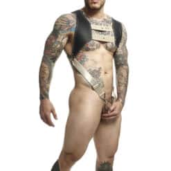 MOB - DNGEON ARNÉS CON ANILLO DORADO PARA EL PENE TALLA ÚNICAS - piKanteo | Despierta tu lado más piKante