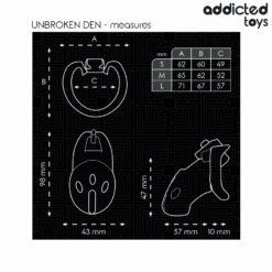 ADDICTED TOYS LOCKED - UNBROKEN DEN JAULA PARA PENE 9,8 CM - piKanteo | Despierta tu lado más piKante