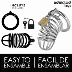 ADDICTED TOYS LOCKED - IRON CELL JAULA PARA PENE DE METAL 5 CM TALLA L - piKanteo | Despierta tu lado más piKante