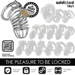ADDICTED TOYS LOCKED - IRON CELL JAULA PARA PENE DE METAL 5 CM TALLA L - piKanteo | Despierta tu lado más piKante