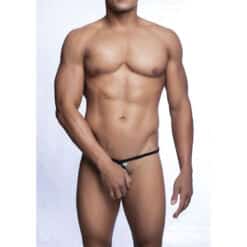 MOB - TANGA NEGRO CON FORMA DE LAGRIMA TALLA L/XL