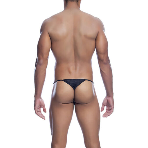 MOB - V-STRING DE MICROFIBRA NEGRA TALLA L/XL - Imagen 4