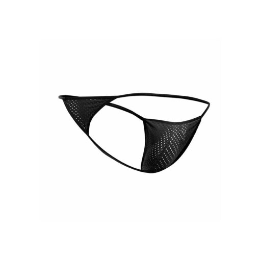 MOB - V-STRING DE MICROFIBRA NEGRA TALLA L/XL - Imagen 6