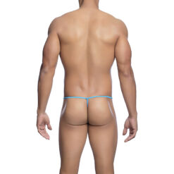 MOB - TANGA TRANSPARENTE CON FORMA DE T AQUA TALLA L/XL - piKanteo | Despierta tu lado más piKante