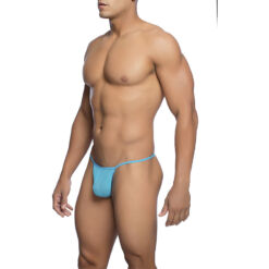 MOB - TANGA TRANSPARENTE CON FORMA DE T AQUA TALLA L/XL - piKanteo | Despierta tu lado más piKante