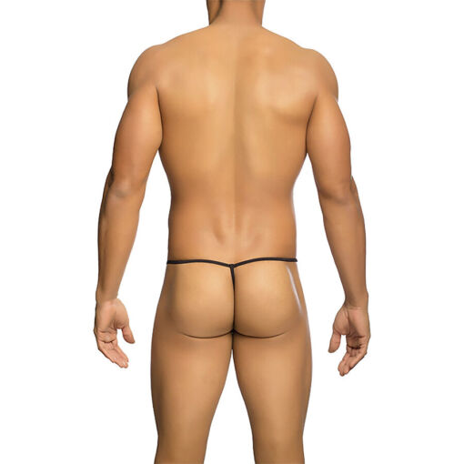 MOB - TANGA TRANSPARENTE CON FORMA DE T NEGRO TALLA L/XL - Imagen 3