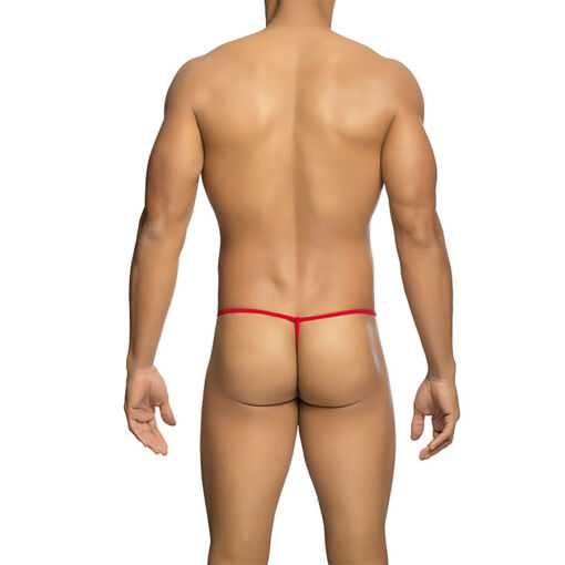 MOB - TANGA TRANSPARENTE CON FORMA DE T ROJO TALLA L/XL - Imagen 3