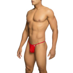 MOB - TANGA TRANSPARENTE CON FORMA DE T ROJO TALLA L/XL - piKanteo | Despierta tu lado más piKante