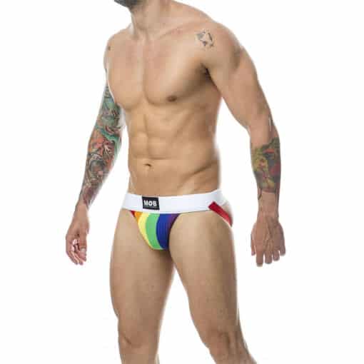 MOB - JOCK CLASICO STRIPE RAINBOW TALLA M - Imagen 2
