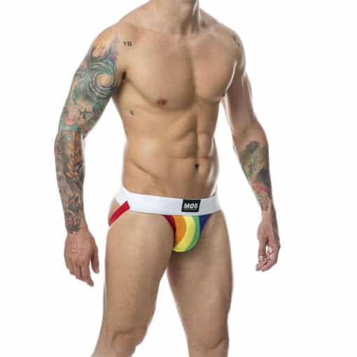 MOB - JOCK CLASICO STRIPE RAINBOW TALLA L - Imagen 3