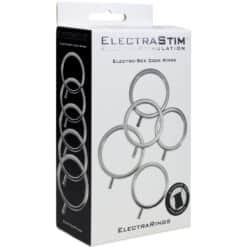 ELECTRASTIM - ELECTRARINGS ANILLOS METÁLICOS PARA EL PENE PACK 5 - piKanteo | Despierta tu lado más piKante