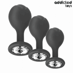 Alternative view of ADDICTED TOYS - SET DE 3 PLUG SILICONA ANAL CON JOYA