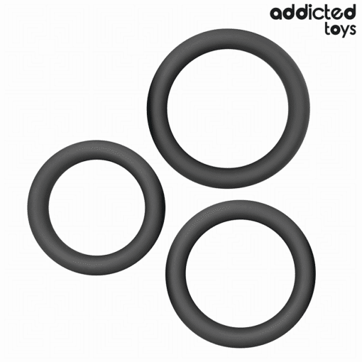 ADDICTED TOYS - SET DE ANILLOS SILICONA PLANOS - Imagen 5