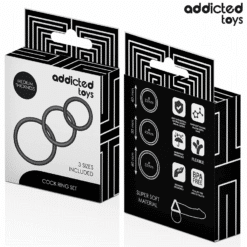 ADDICTED TOYS - SET DE ANILLOS SILICONA MODELO 2 - piKanteo | Despierta tu lado más piKante