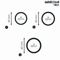 ADDICTED TOYS - SET DE ANILLOS SILICONA MODELO 2 - piKanteo | Despierta tu lado más piKante