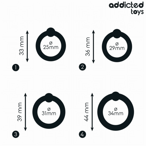 ADDICTED TOYS - SET ANILLOS SILICONA DE PRESIÓN - Imagen 4