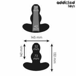 ADDICTED TOYS - PLUG ANAL HUECO SILICONA TALLA XXL 15,2 CM - piKanteo | Despierta tu lado más piKante