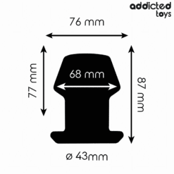 ADDICTED TOYS - PLUG ANAL HUECO EXTREM SILICONA TALLA M 8,7 CM - piKanteo | Despierta tu lado más piKante