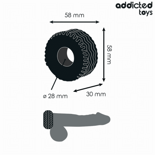 ADDICTED TOYS - ANILLO PARA EL PENE EXTRA GRUESO - Imagen 4
