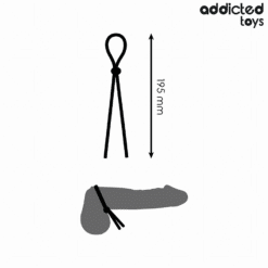 ADDICTED TOYS - CUERDA SILICONA PARA EL PENE DE LAZO SIMPLE - piKanteo | Despierta tu lado más piKante