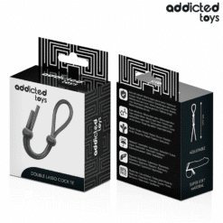 ADDICTED TOYS - CUERDA SILICONA PARA EL PENE DE LAZO DOBLE - piKanteo | Despierta tu lado más piKante