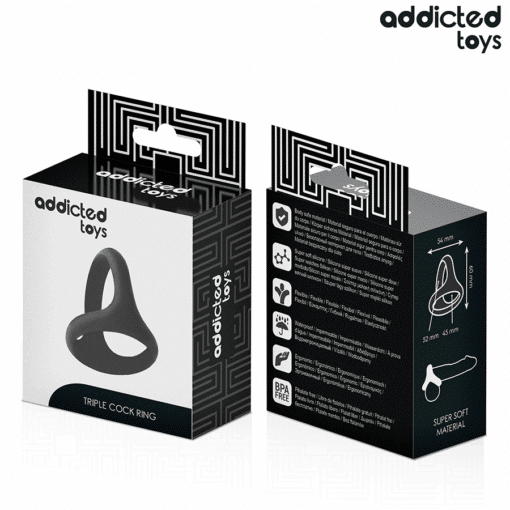 ADDICTED TOYS - ANILLO TRIPLE GRUESO PARA EL PENE - Imagen 7