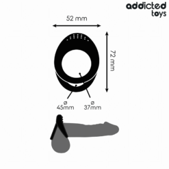 ADDICTED TOYS - ANILLO TEXTURIZADO DOBLE PARA EL PENE - piKanteo | Despierta tu lado más piKante
