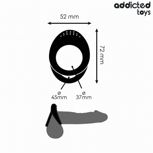 ADDICTED TOYS - ANILLO TEXTURIZADO DOBLE PARA EL PENE - Imagen 4