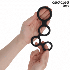 Alternative view of ADDICTED TOYS - ANILLO PARA EL PENE CON DIVISORES PARA TESTÍCULOS