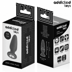 ADDICTED TOYS - PLUG ANAL CON JOYA SILICONA TALLA S 8,8 CM - piKanteo | Despierta tu lado más piKante
