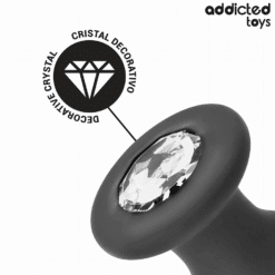 ADDICTED TOYS - PLUG ANAL CON JOYA SILICONA TALLA S 8,8 CM - piKanteo | Despierta tu lado más piKante