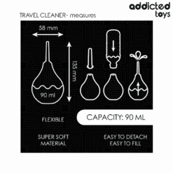 ADDICTED TOYS - LIMPIADOR ANAL DE VIAJE TALLA S 90 ML - piKanteo | Despierta tu lado más piKante