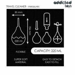 ADDICTED TOYS - LIMPIADOR ANAL DE VIAJE TALLA L 220 ML - piKanteo | Despierta tu lado más piKante