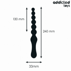 ADDICTED TOYS - MASAJEADOR ANAL DOBLE SILICONA 24 CM - piKanteo | Despierta tu lado más piKante