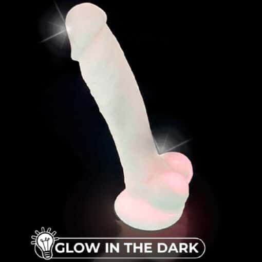 SILEXD - MODELO 1 PENE REALÍSTICO SILICONA PREMIUM SILEXPAN ROSA FLUORESCENTE 17.5 CM - Imagen 6
