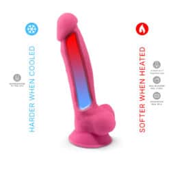 SILEXD - MODELO 1 PENE REALÍSTICO SILICONA PREMIUM SILEXPAN ROSA FLUORESCENTE 17.5 CM - piKanteo | Despierta tu lado más piKante