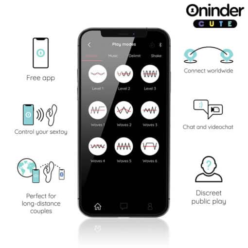 ONINDER CUTE - LOVE BUNNY VIBRADOR PUNTO G Y CLÍTORIS - APP MUNDIAL GRATUITA - Imagen 4