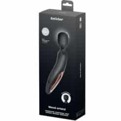 SATISFYER - WAND ERLAND MASAJEADOR VIBRADOR NEGRO - piKanteo | Despierta tu lado más piKante