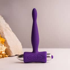 Alternative view of ROCKS- OFF - PETITE SENSATIONS TEAZER PLUG ANAL VIBRADOR MORADO